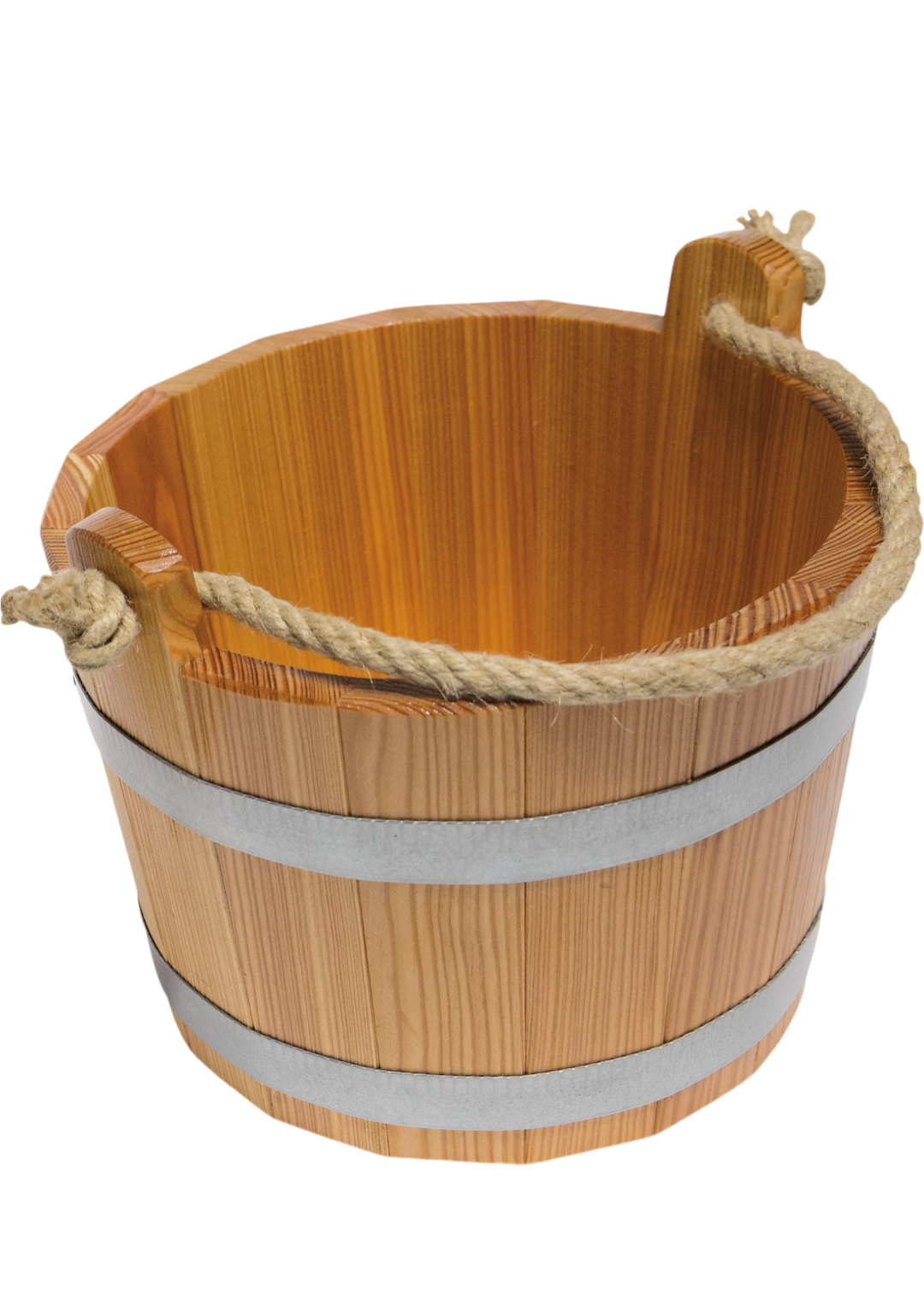 Sauna-Bucket with rope handle